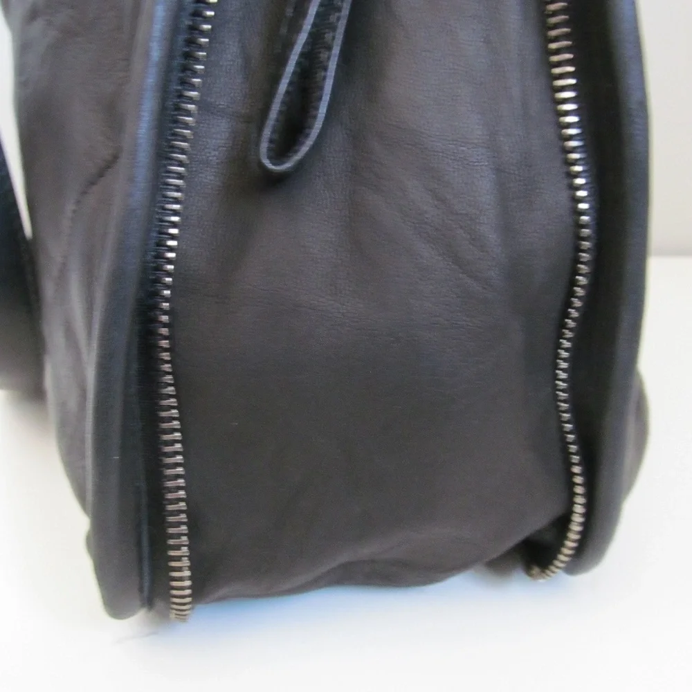 Lanvin Amalia Black Quilted Silky Soft Lambskin Leather Tote Large Handbag